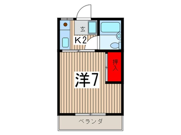 コ－ポＫＡＮＥＫＡ１号館の物件間取画像